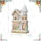 Glitzhome® 11.75" Christmas Macaron Resin Village Table Decor